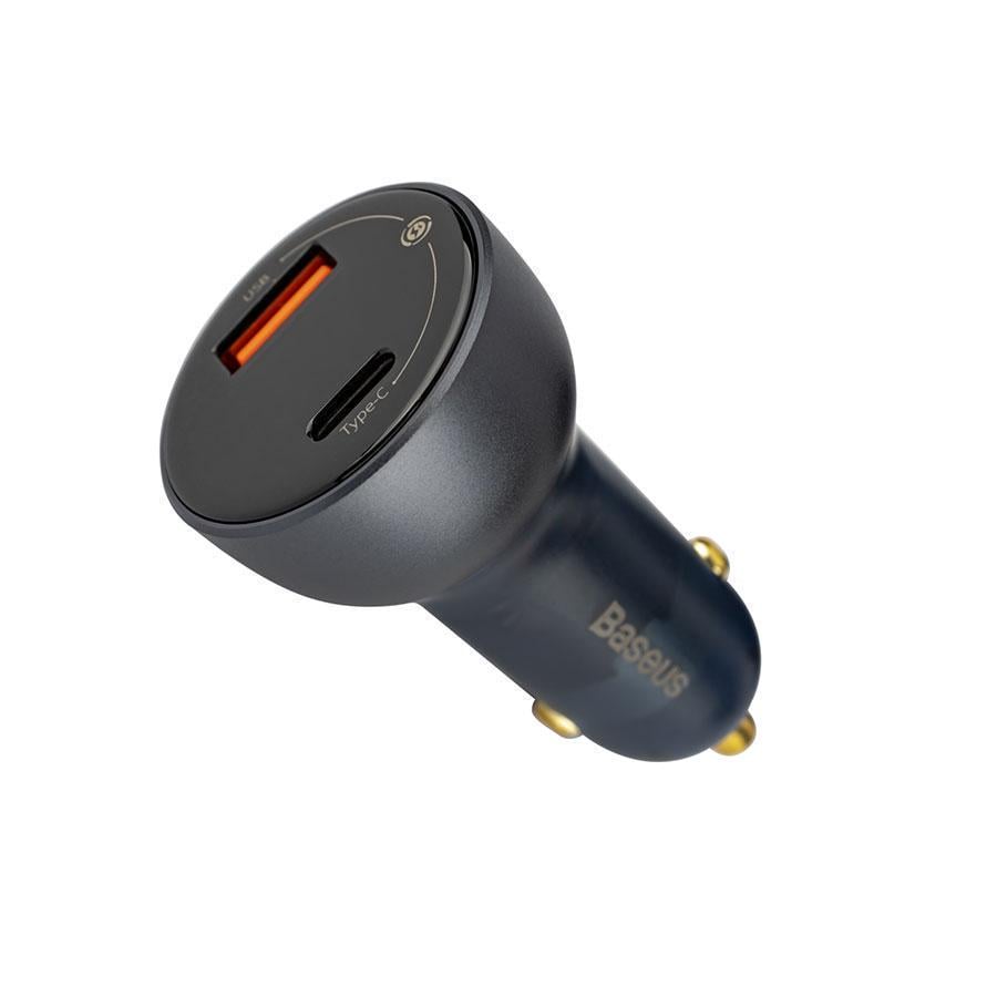 Зарядний пристрій автомобільний BASEUS Particular Digital Display QC+PPS Dual Quick Charger Car Charger 65W Dark Gray (CCKX-C0G)