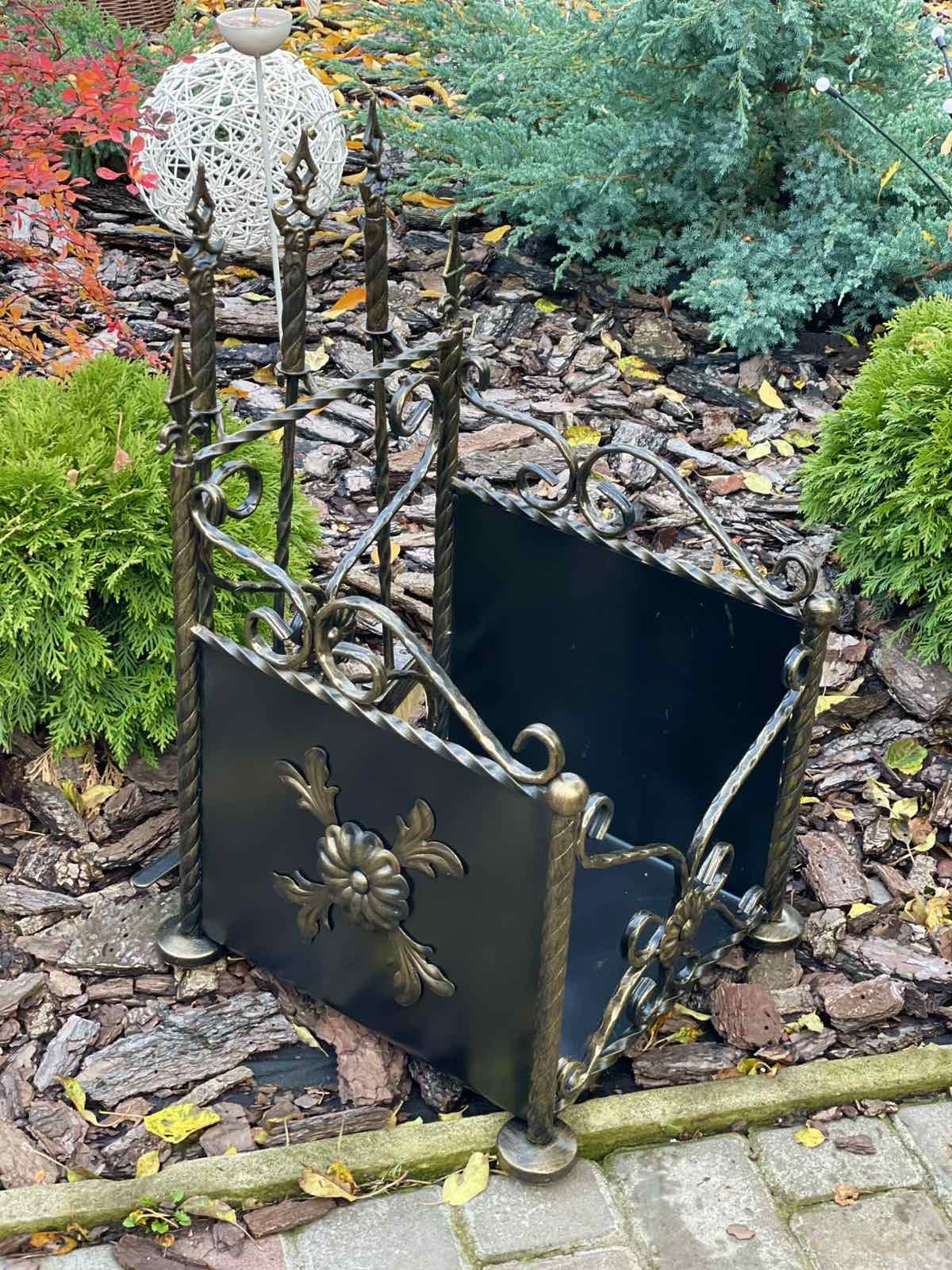 Набор для камина кованый с дровницей 35х35 см (Vi_0055) - фото 8