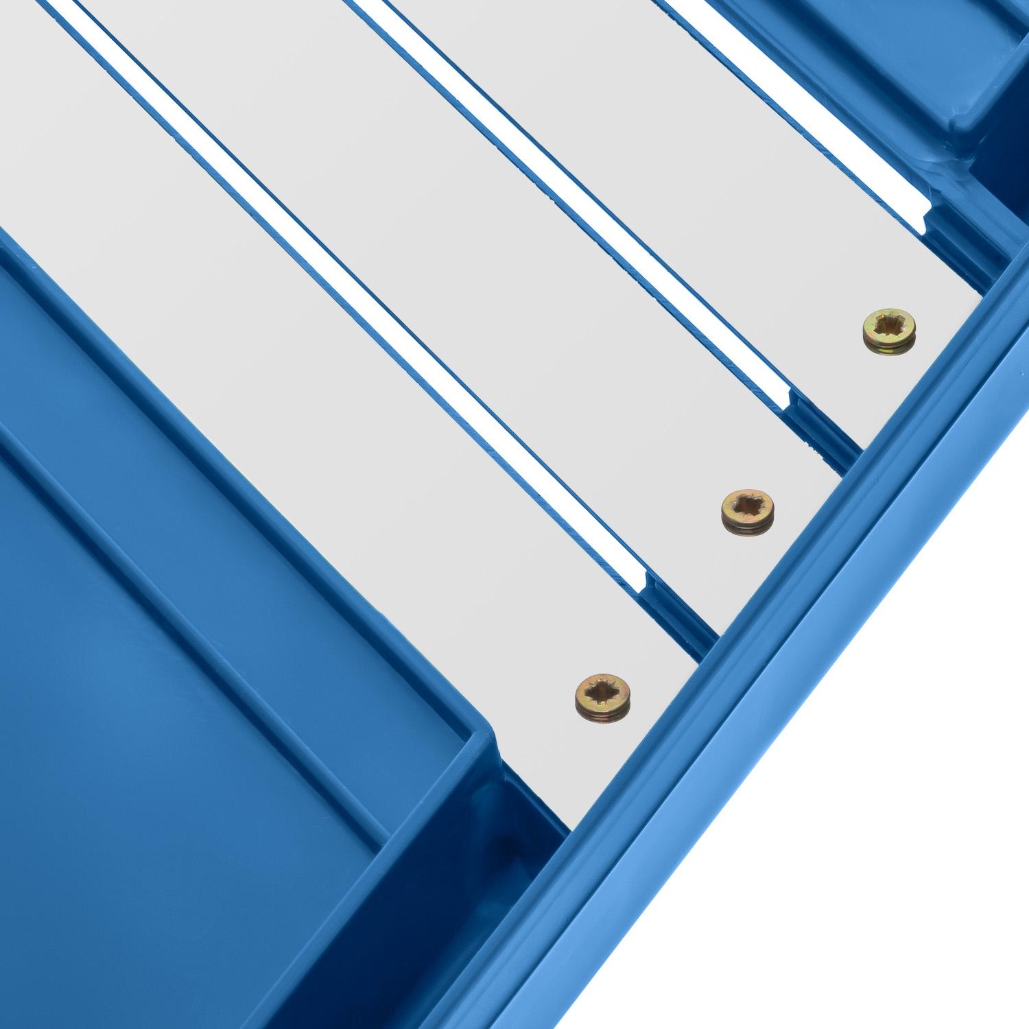 Шинковка для капусты и нарезки овощей/фруктов ручная пластиковая 3 лезвия 16,5х39 см Синий (86941) - фото 3 Шинковка для капусты и нарезки овощей/фруктов ручная пластиковая 3 лезвия 16,5х39 см Синий (86941) - фото 3