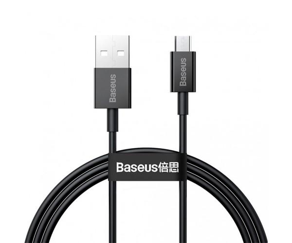 Кабель Baseus CAMYS-01 microUSB Data 2 A 1 м Black