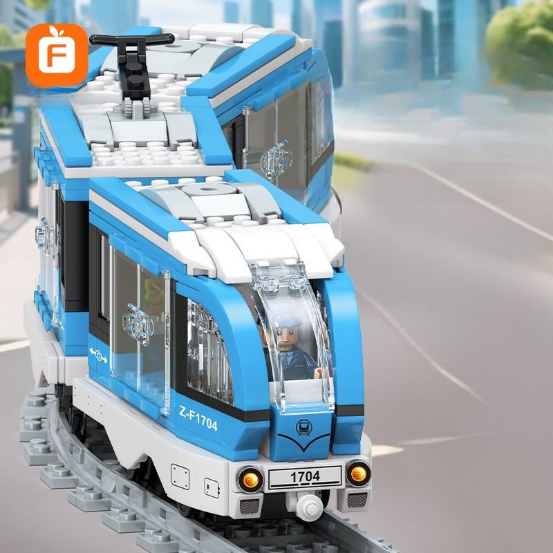 Конструктор дитячий Міжміський Експрес з інтерактивним рухом/вокзалом та колією арт 862 дет. Різнокольоровий - фото 3