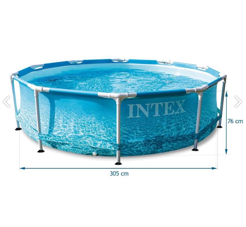 Бассейн каркасный круглый Intex с картриджным фильтр-насосом 305х76 см (28443648) - фото 5