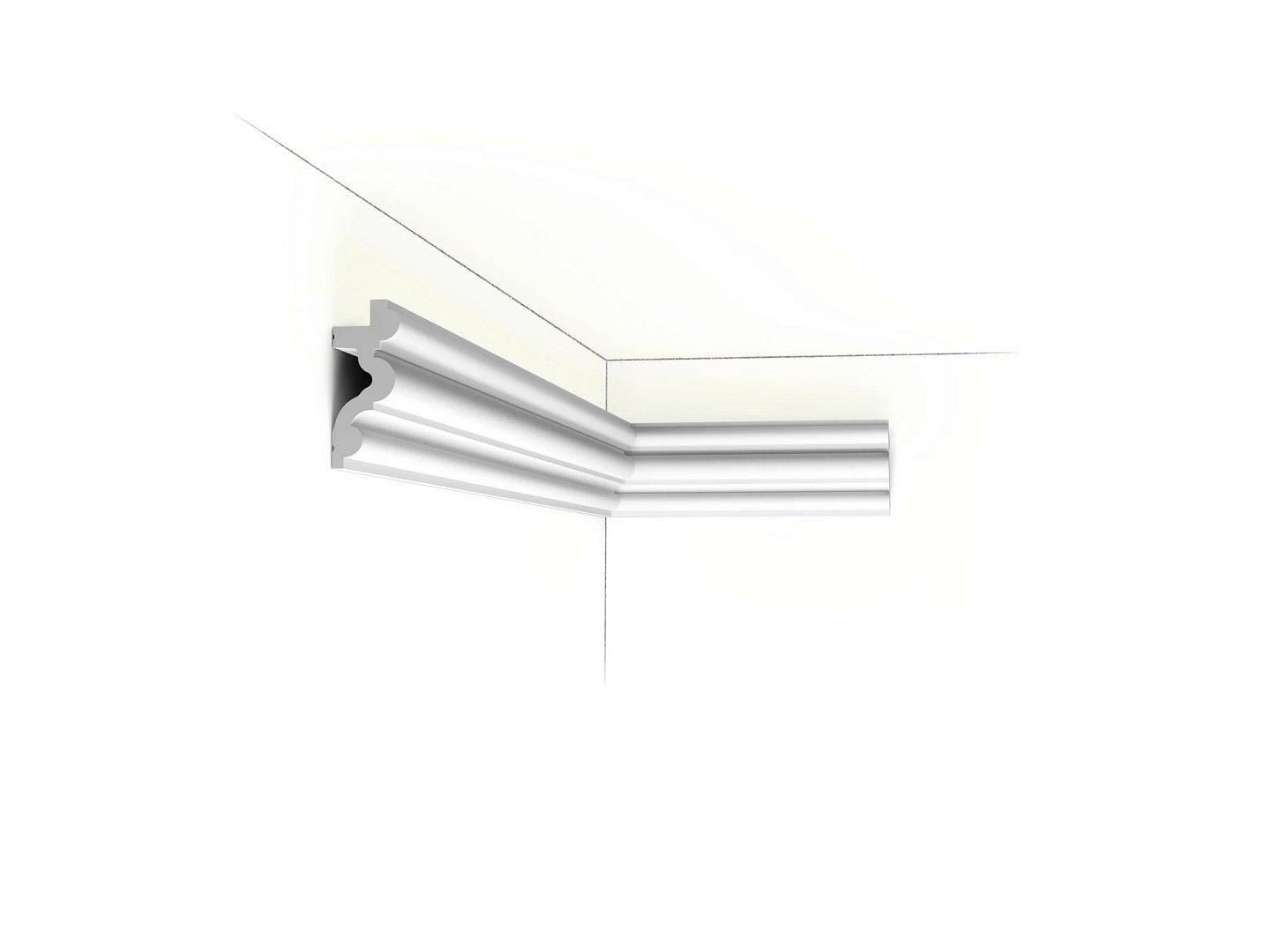 Карниз полиуретановый Orac Decor C324 жесткий 83x34x2000 мм (28922358)