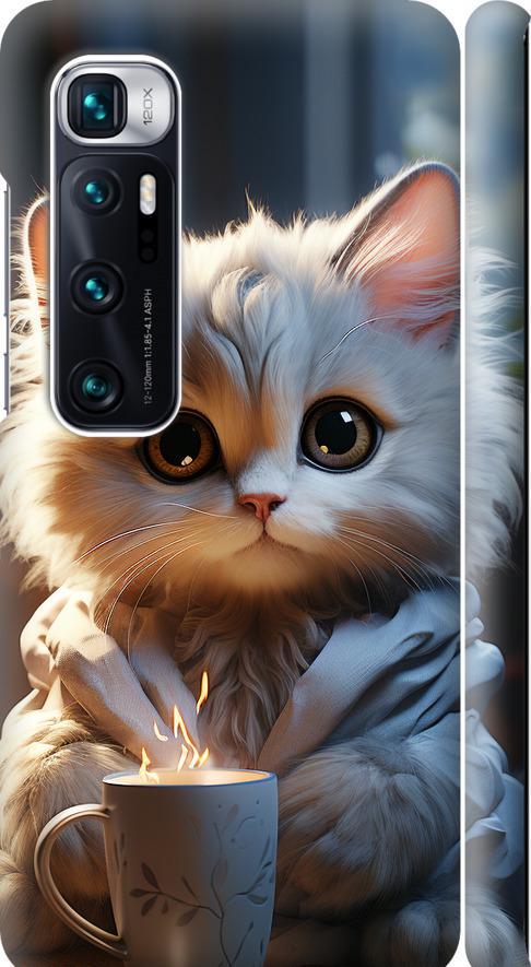 Чехол на Xiaomi Mi 10 Ultra White cat (5646m-2064-42517)