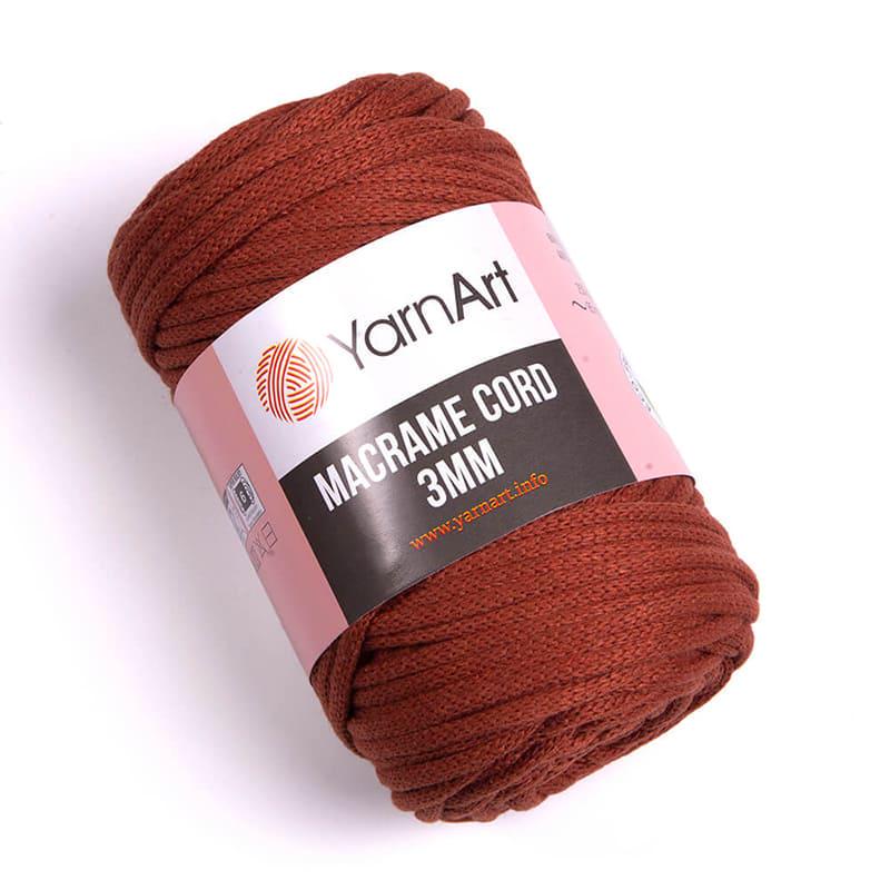 Пряжа YarnArt Macrame Cord 785 3 мм Кирпичный