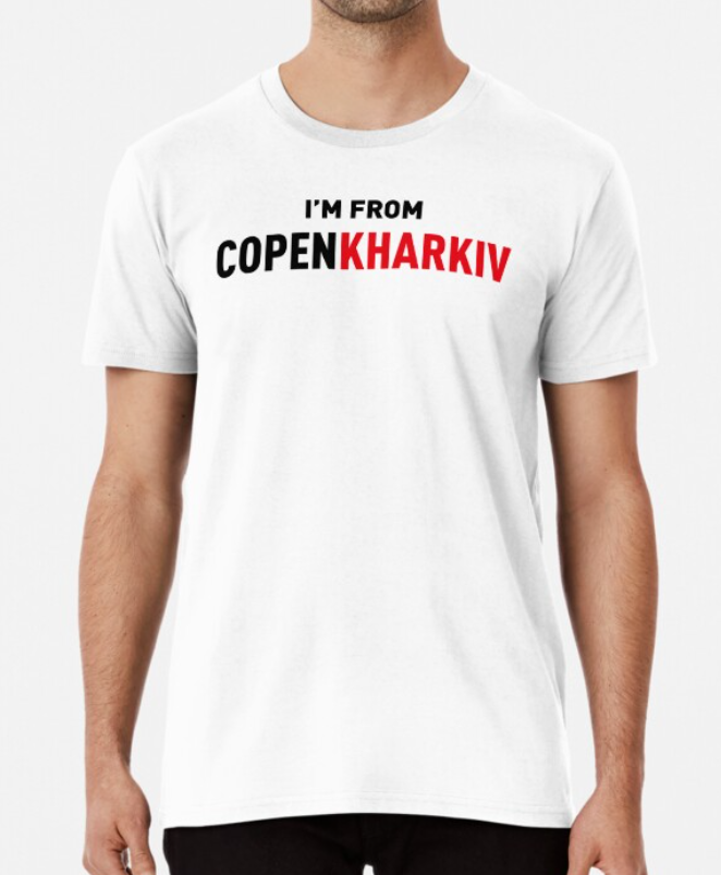 Футболка мужская патриотическая Stedman с принтом I`m from copenKharkiv Харьков L Белый (УКР377-9)