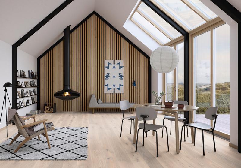 Паркетна дошка Floor`360 PALE WHITE Vivo 1-смугова Лак Дуб - фото 2