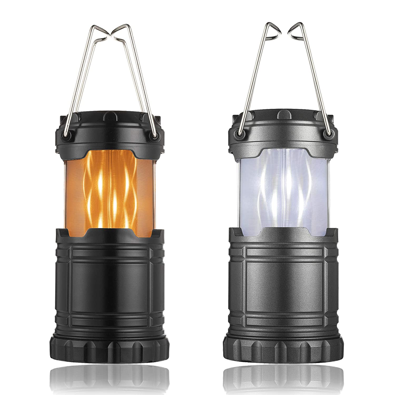 Фонарь для кемпинга 8710SL на батарейках с эффектом пламени и ручкой для подвешивания 3 шт. (63f9f5a7)