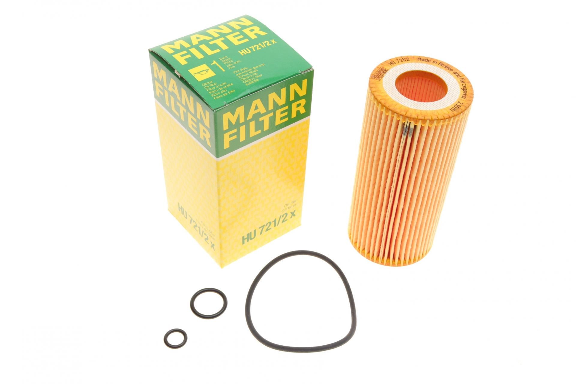 Фильтр масляный Mann-Filter для MB E-class W210/W211/S-class W220 3,2CDI 99-09 OM648/OM613 (HU 721/2 X)