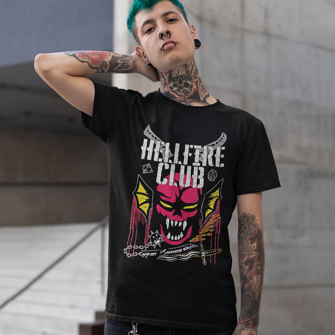 Футболка унисекс Stranger Things Hellfire Club 4XL Черный (0000009264)