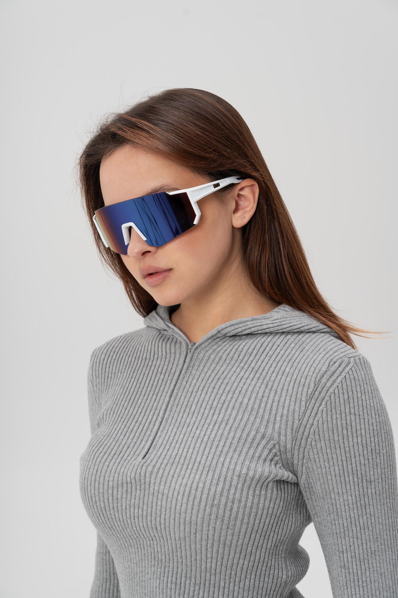 Солнцезащитные очки поляризационные Without Visor White&Purple (8056186)