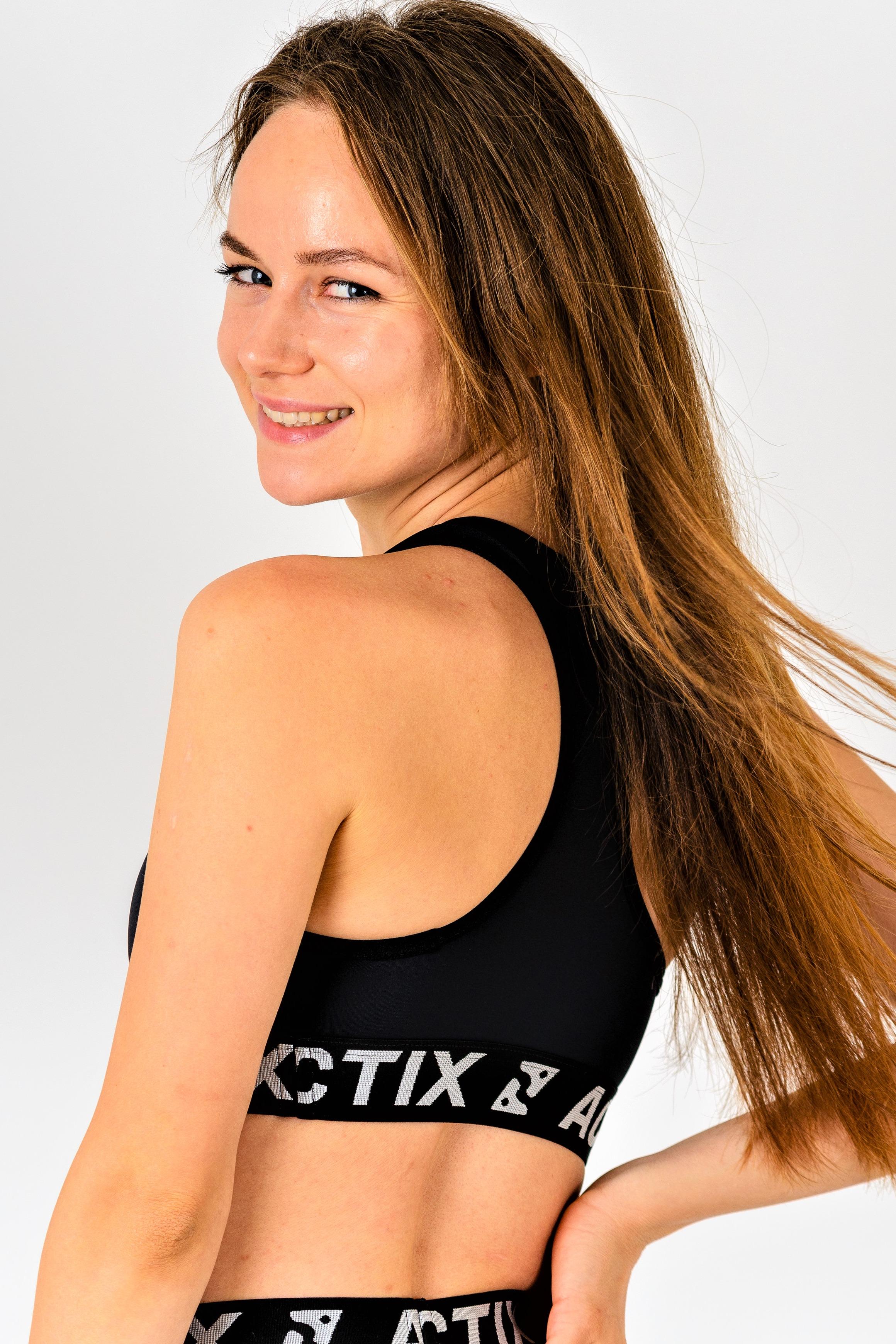 Топ жіночий Actix Athletic Bra спортивний XS Чорний - фото 3