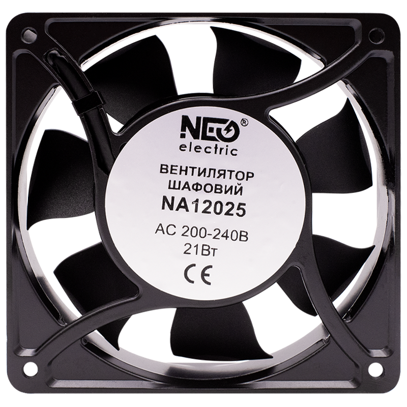 Вентилятор CNC NA12025 96 м3/ч 21 Вт 200-240 В AC 120x120x25 мм для шкафов (Б00044276) Вентилятор CNC NA12025 96 м3/ч 21 Вт 200-240 В AC 120x120x25 мм для шкафов (Б00044276)
