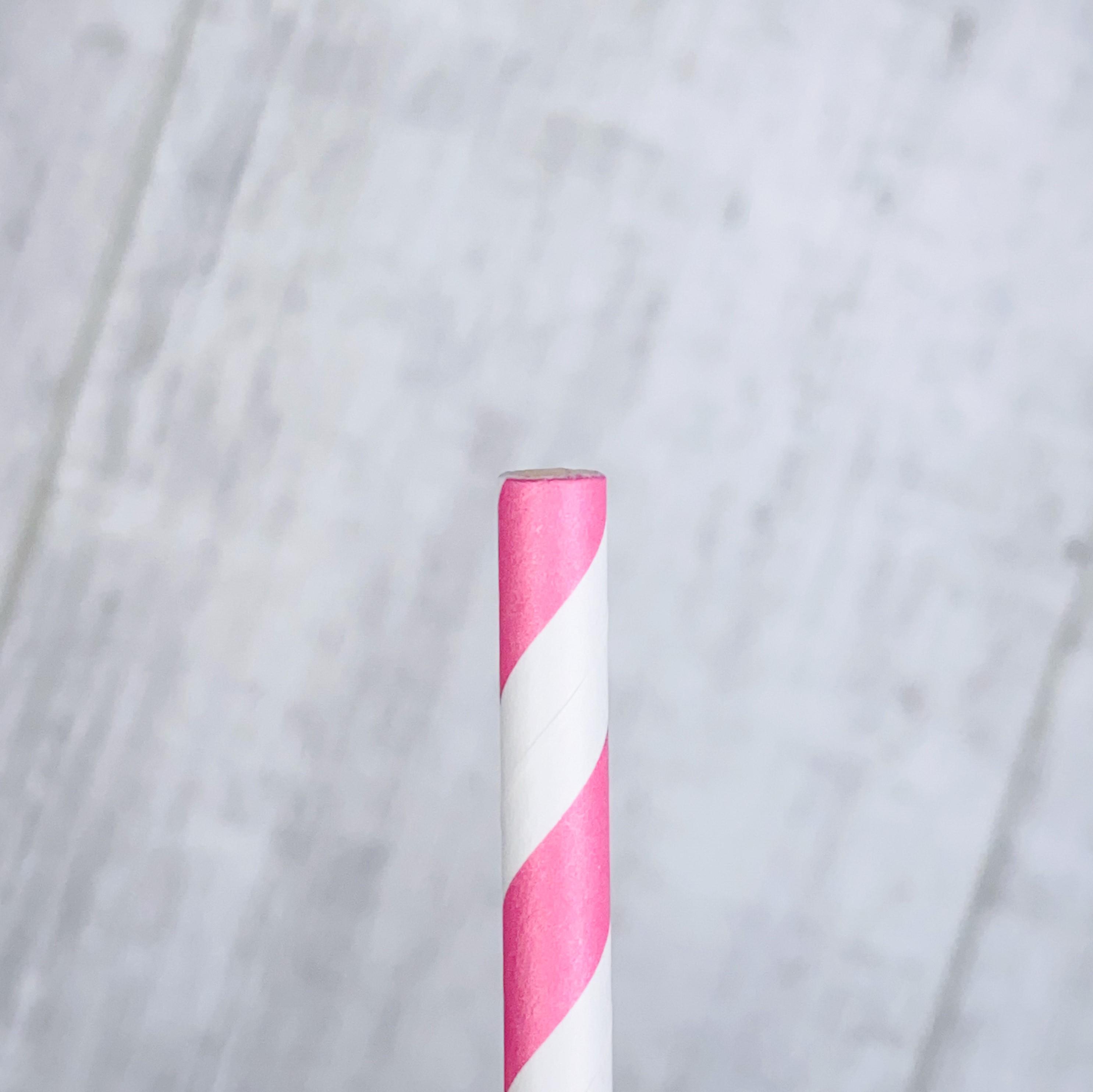 Бумажные эко трубочки Olin & Olin для коктейлей/напитков 25 шт. Белый/Розовый - фото 4