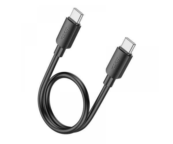 Кабель Data Hoco X96 Hyper Type-C to Type-C 60W 3A 0,25 м Black Кабель Data Hoco X96 Hyper Type-C to Type-C 60W 3A 0,25 м Black