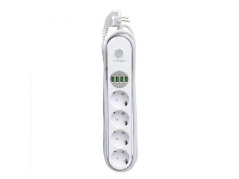 Фльтр мережевий подовжувач LDNIO з USB виходами 4x220 V/4xUSB 2 м. (SE4432) - фото 2