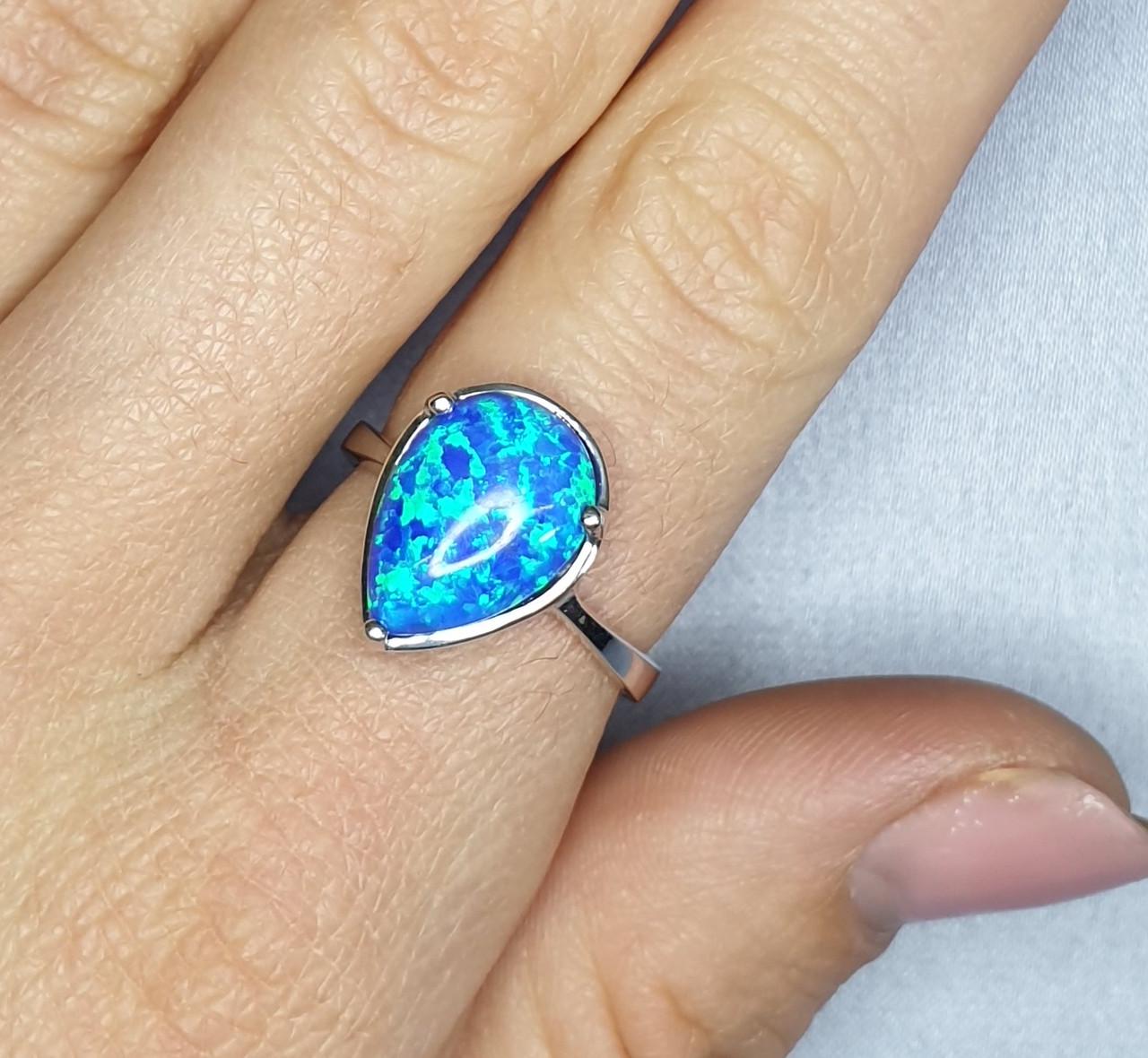 Кольцо серебряное с опалом р. 17,5 3,1 г (1416353690)