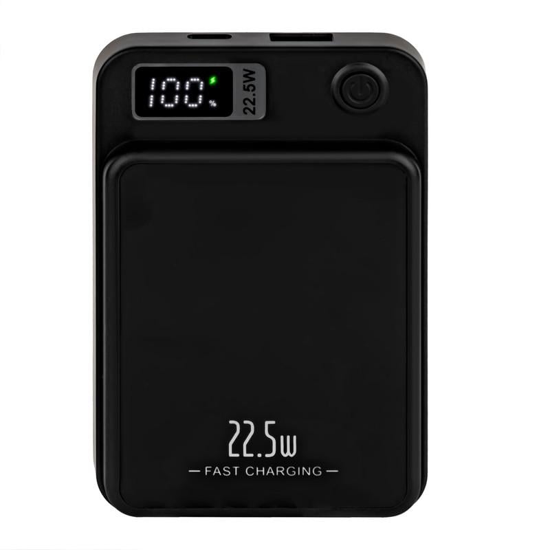 Повербанк Aura NRG10W Wireless charging 10000 mAh 22,5W Black - фото 1