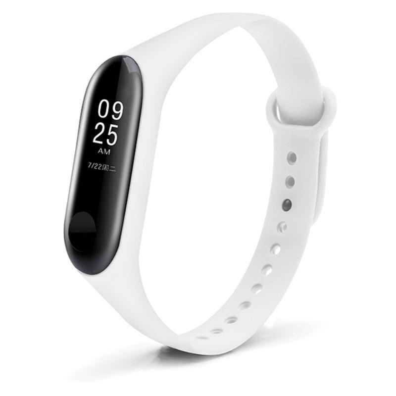 Силиконовый ремешок Primo для фитнес-браслета Xiaomi Mi Band 3 White (1060150915) - фото 2