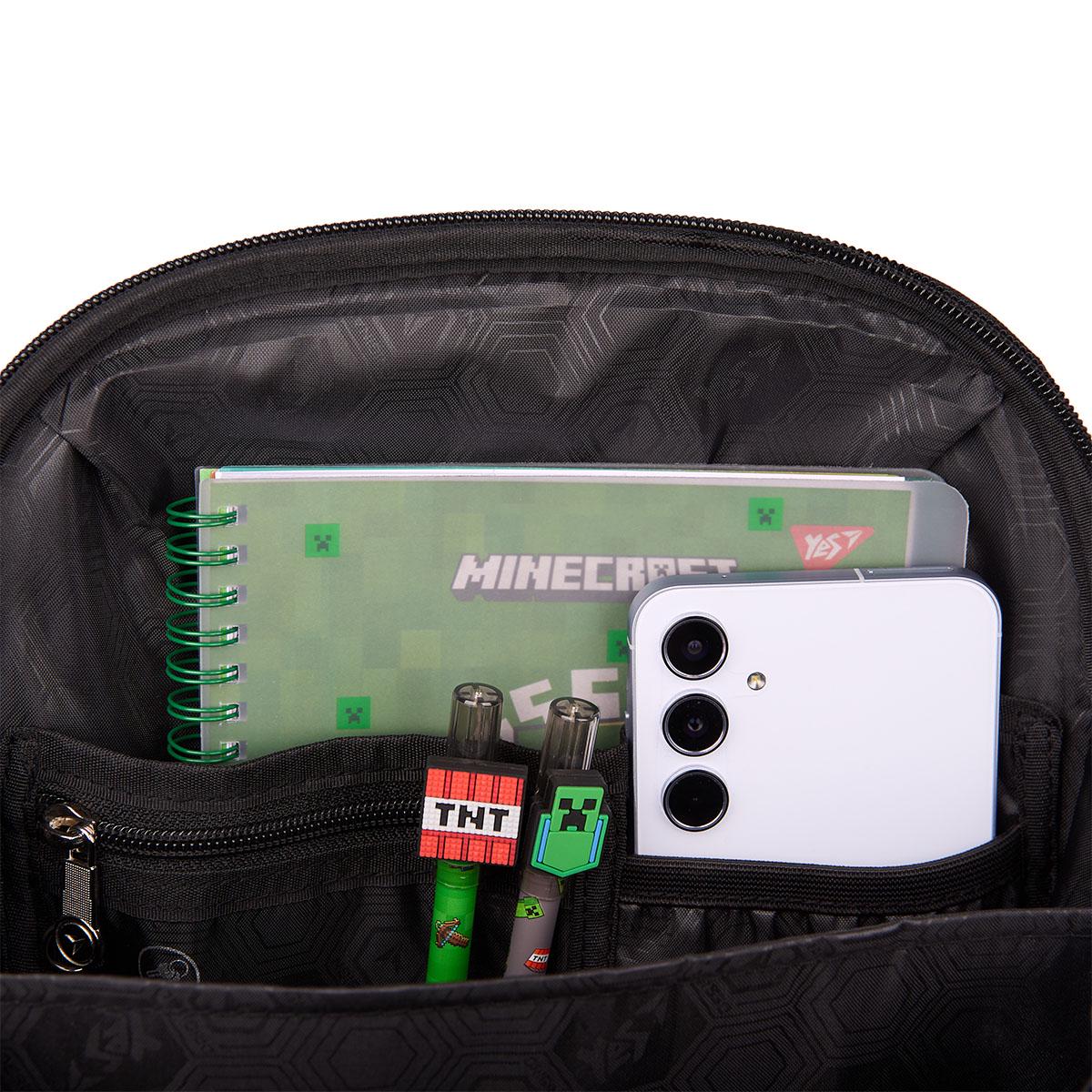 Школьный рюкзак каркасный YES Minecraft World H-100 (559860) - фото 22 Школьный рюкзак каркасный YES Minecraft World H-100 (559860) - фото 22