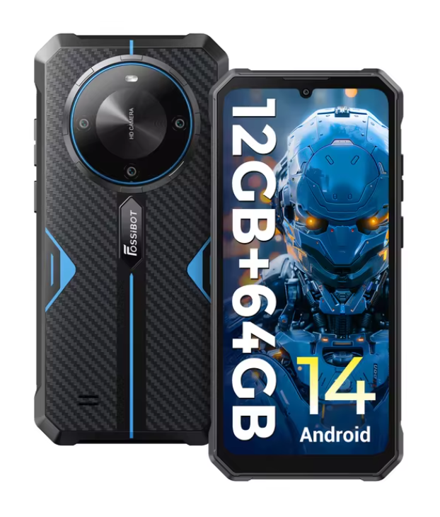 Смартфон Fossibot F105 4/64 ГБ IP69K Black/Blue (20784193) - фото 1