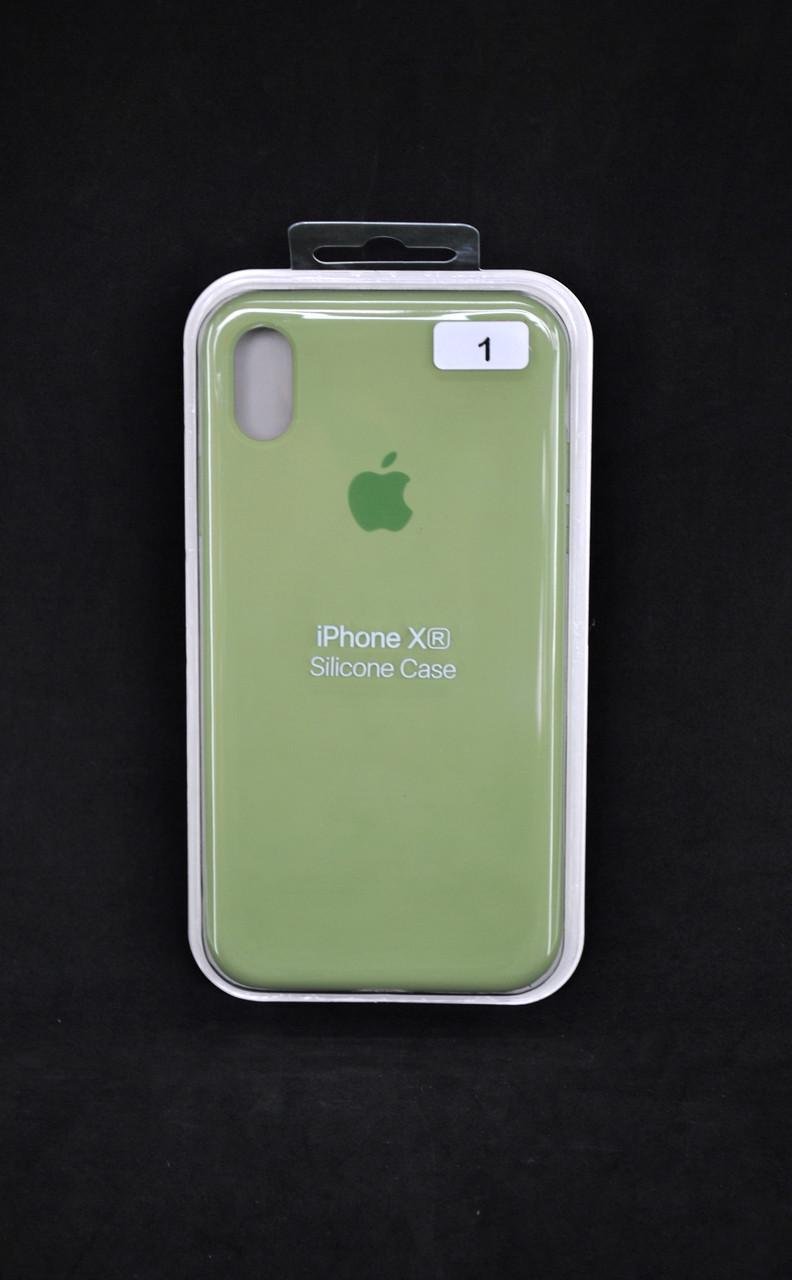 Чохол для телефону iPhone XR Silicone Case FULL №1 green - фото 1