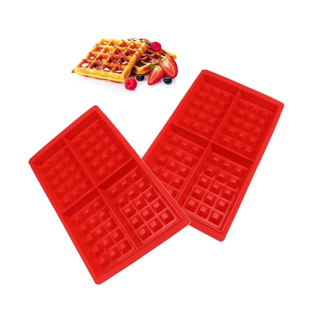 Набір із 2 форм силіконових для випікання вафель 28x18x1.5 см (1865967510) - фото 6