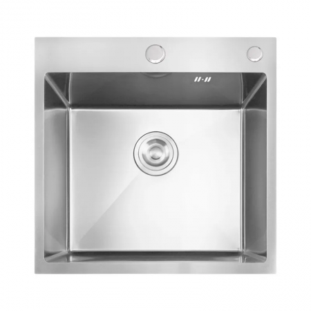 Мойка MIXXUS MH5050 SS COLOR MH5050 NANO-SILVER 3.0/0.8 из нержавеющей стали 500х500х215 мм Нержавеющая сталь (MX1927)