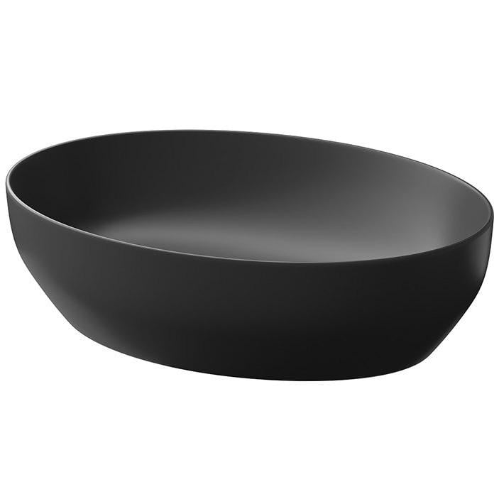 Умывальник накладной Cersanit Larga K677-014 505x385x135 мм Черный (214726)