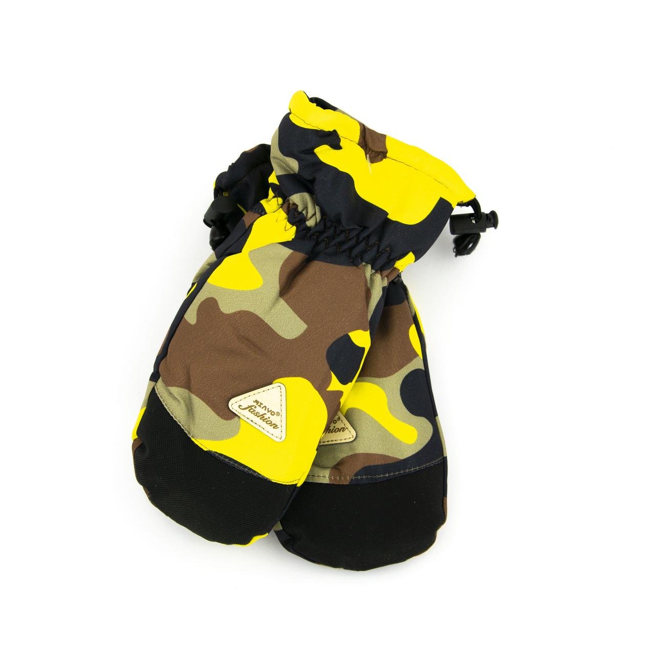 Рукавиці болоньєві лижні для хлопчиків і дівчаток 7-10 років Жовтий (23-12-69)