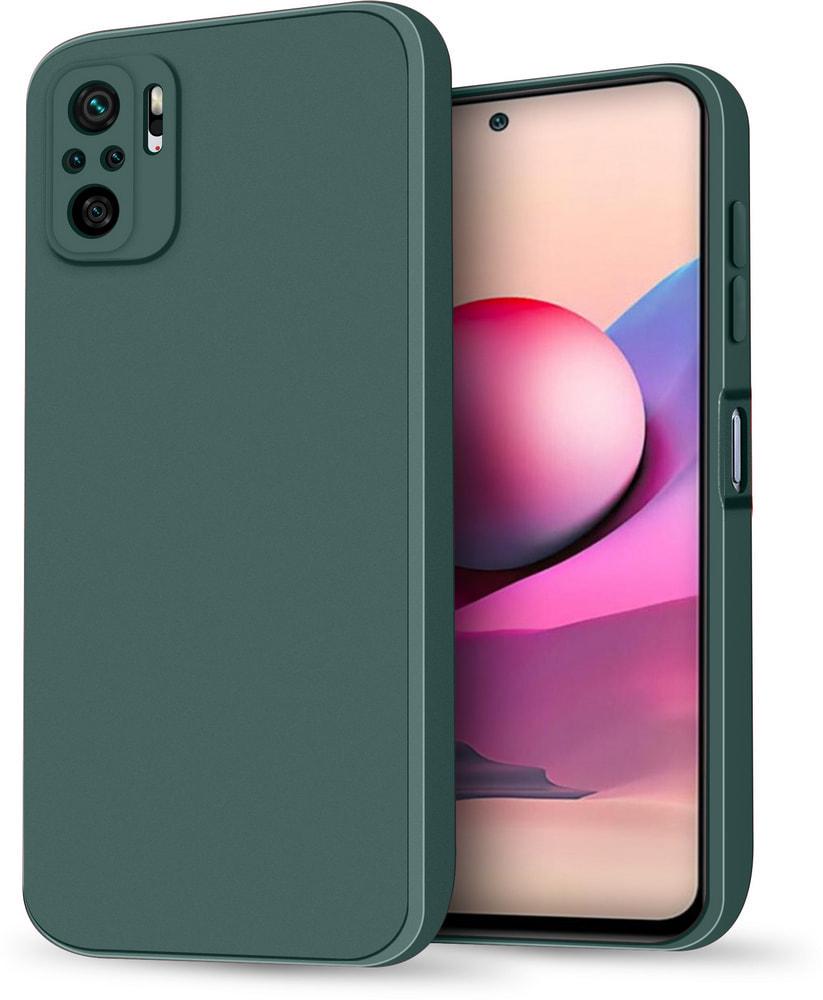 Силиконовый чехол HardCorner Xiaomi Redmi Note 10S (с микрофиброй) Green (34848-08)