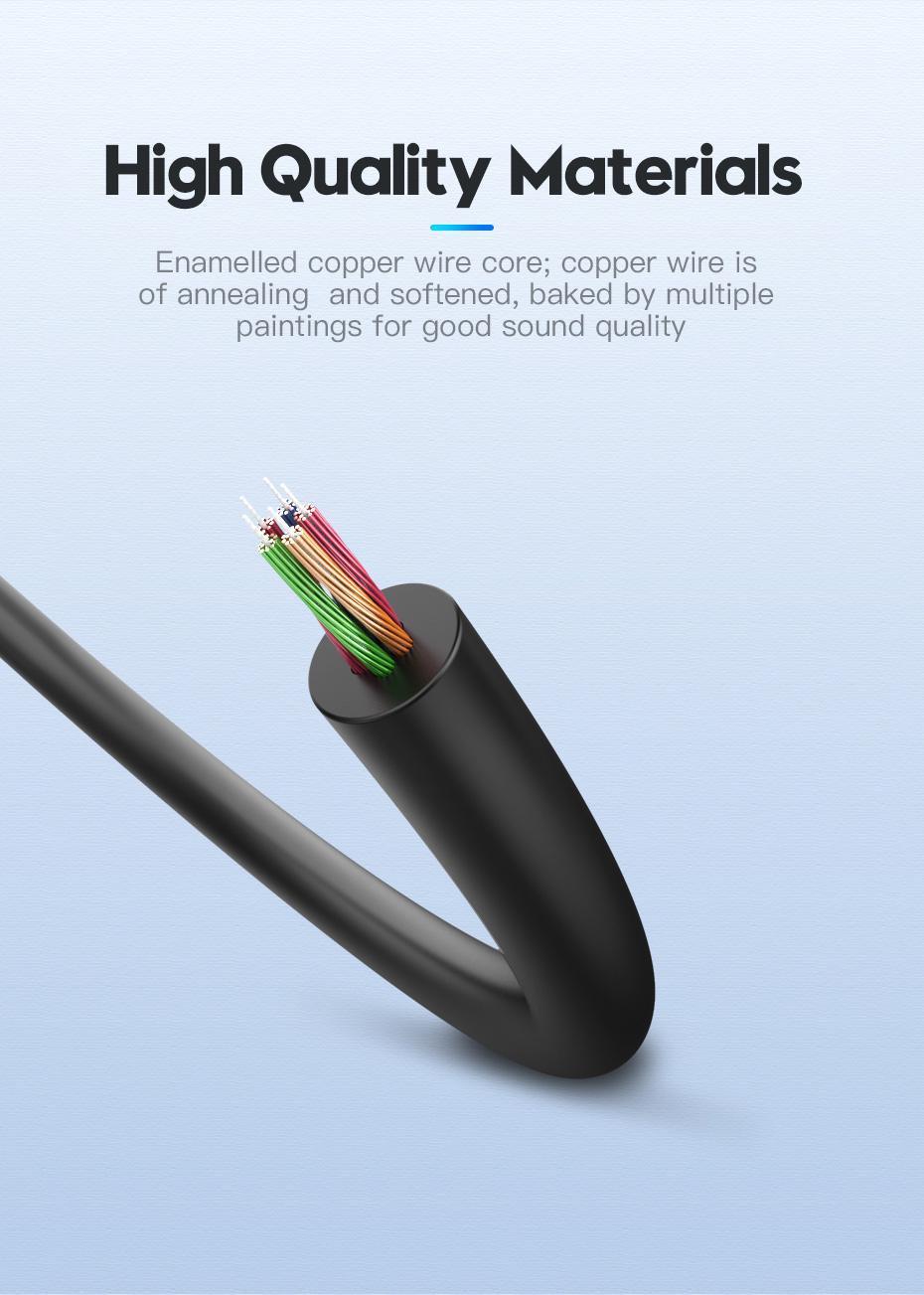 Перехідник Vention 2х3.5 мм minijack-3.5 мм/minijack AUX 4-піновий TRRS 1 м Чорний (BBUBF) - фото 4 Перехідник Vention 2х3.5 мм minijack-3.5 мм/minijack AUX 4-піновий TRRS 1 м Чорний (BBUBF) - фото 4