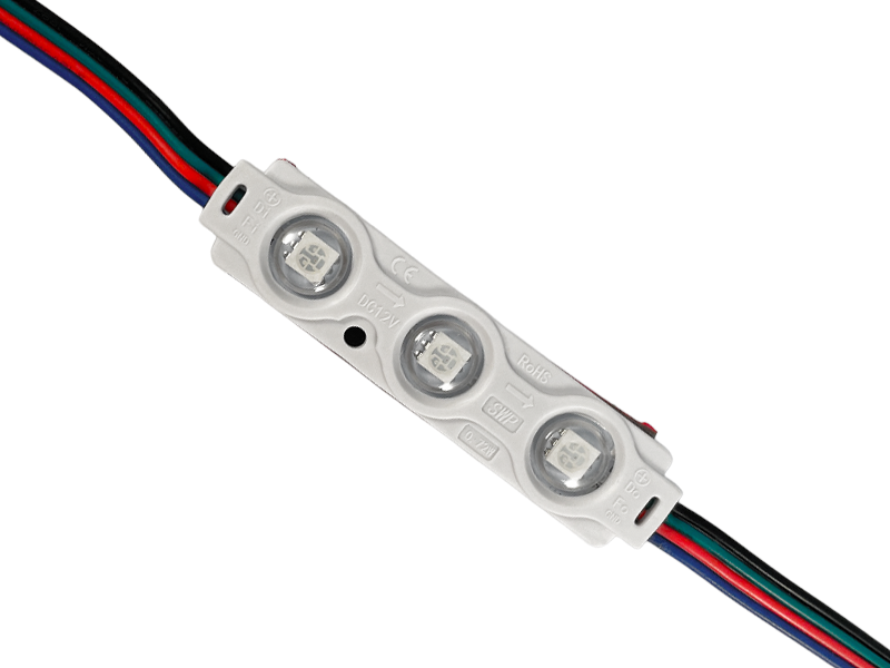 Модуль светодиодный с линзой SWP SMD5050 3 LED Smart 12 В IP65 RGBIC (6794)