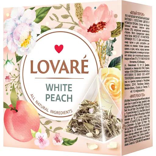 Чай Lovare White peach пирамидки 15 пакетиков (lov1070) Чай Lovare White peach пирамидки 15 пакетиков (lov1070)