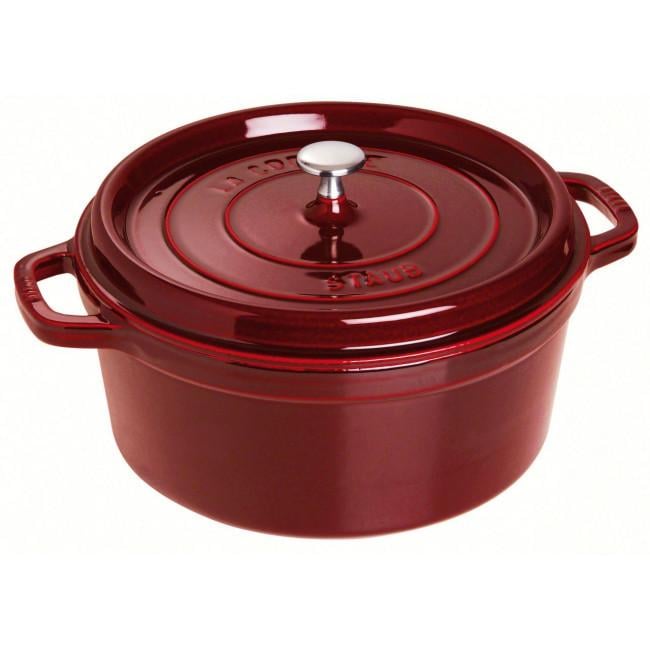 Кастрюля Staub чугунная 28 cм 5,85 л Бордовый (11028808)