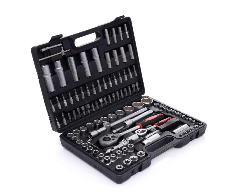 Набор торцевых ключей с трещотками Kraft&Dele 108 пр. (EC303)