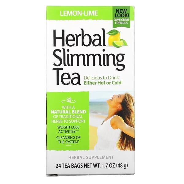 Заменитель питания 21st Century Herbal Slimming Tea Caffeine Free 24 Tea Bags Lemon Lime (000023541)
