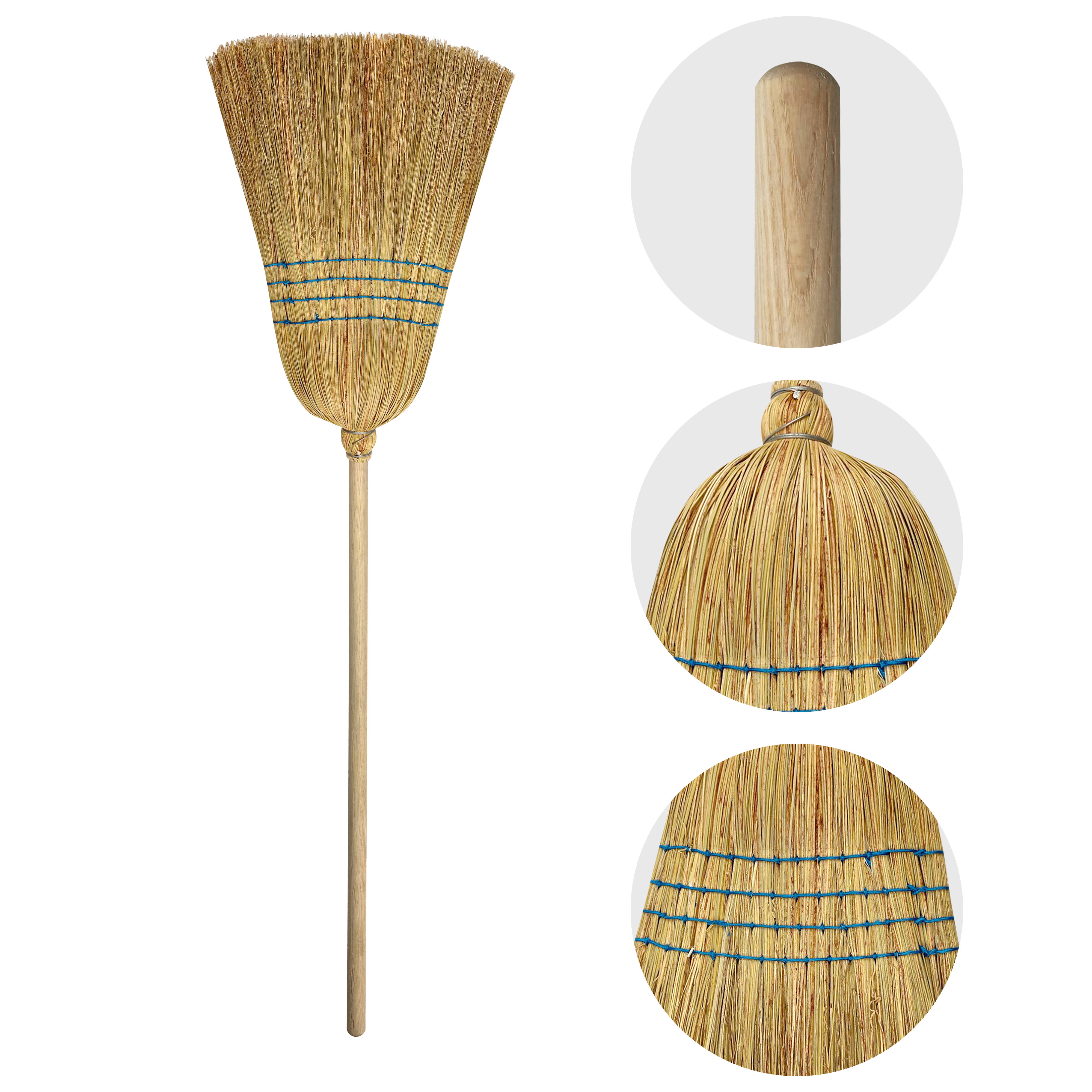 Мітла сорго SevlushBroom Белла 126 см (SB-1524-01) - фото 2 Мітла сорго SevlushBroom Белла 126 см (SB-1524-01) - фото 2