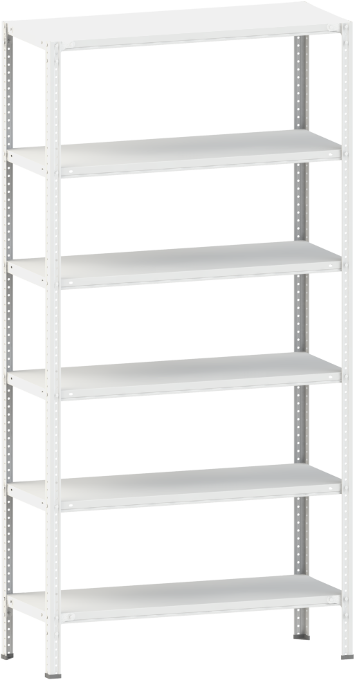Стеллаж металлический 6х150 кг/п 2500х1200х600 мм на болтовом соединении