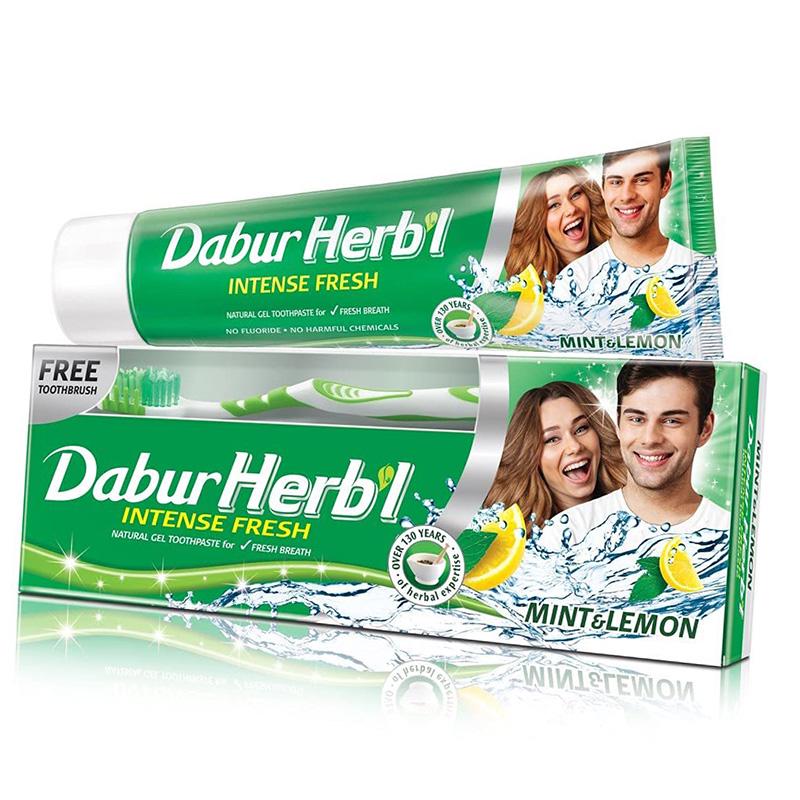 Гель для зубов Dabur Herb'l Mint Lemon с лимоном и мятой 150 г (43634035)