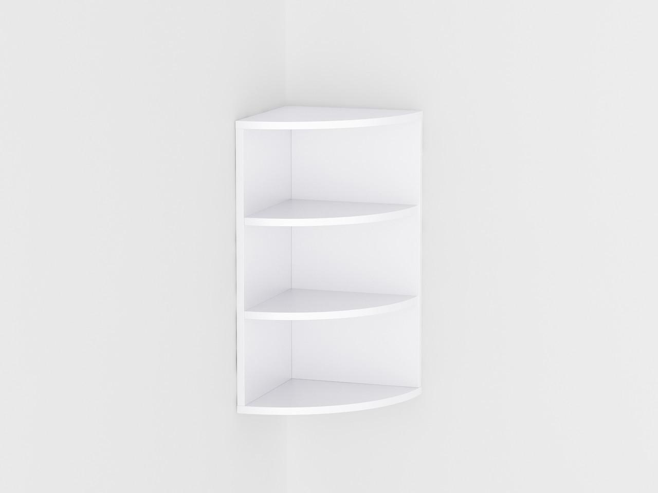 Полка для книг угловая 301x600x301 мм Белый
