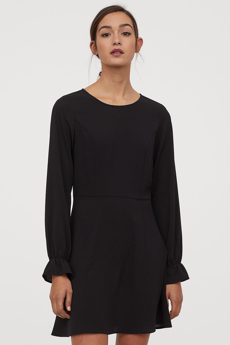 Платье H&M р. 38 Черный (781833001b42)