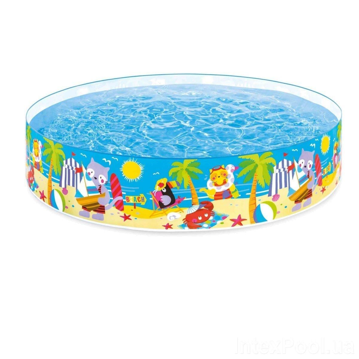 Бассейн детский Intex 58457 пальмы 244x46 см (886206906)