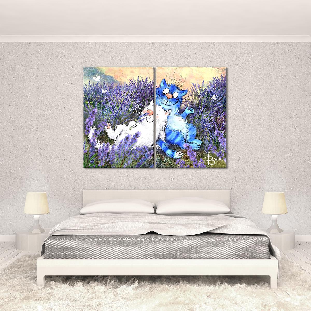 Модульная картина Лаван-да-ааа... 2 модуля 80x120 см