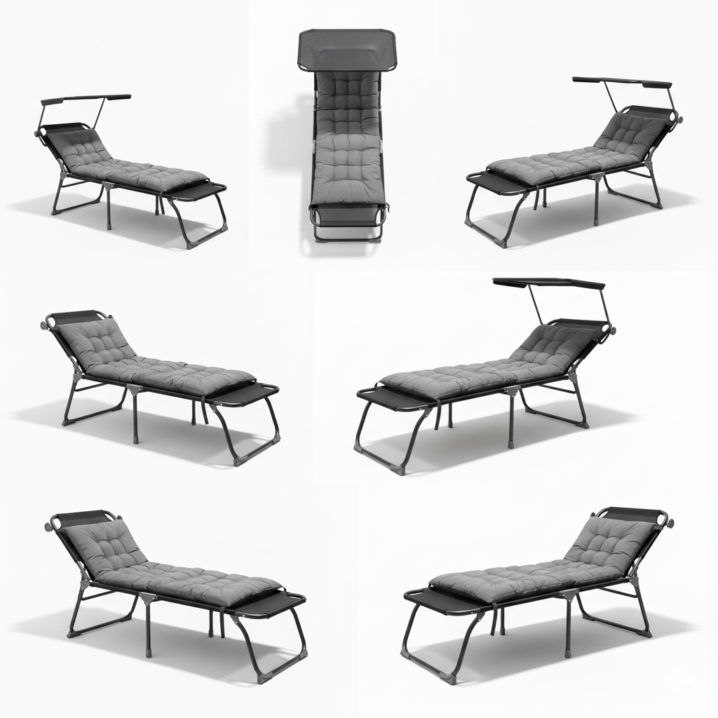 Лежак ZRL007 Серый (29702976) - фото 5 Лежак ZRL007 Серый (29702976) - фото 5