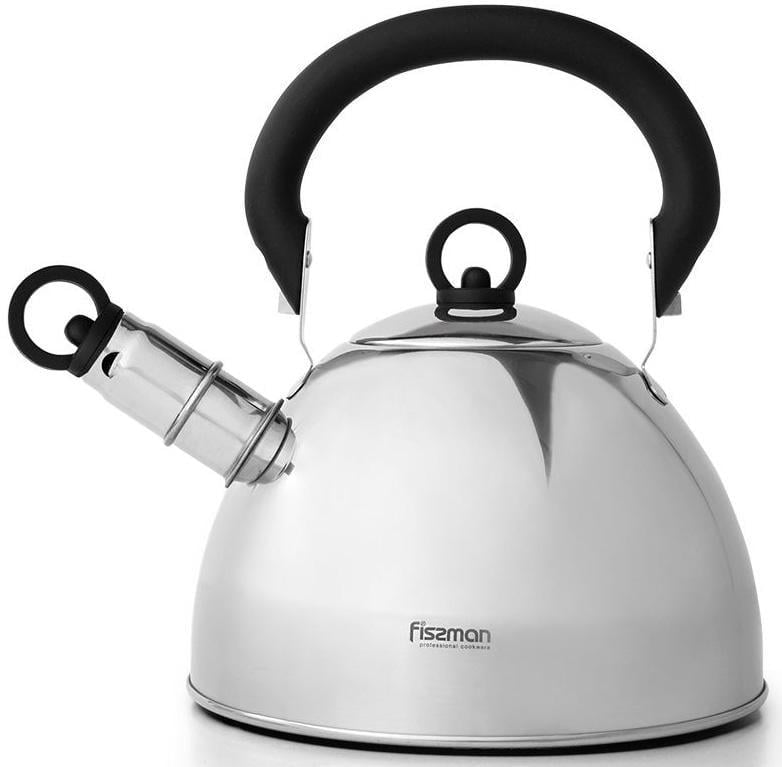 Чайник Fissman Gemma из нержавеющей стали со свистком 1,8 л