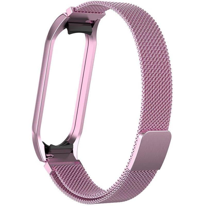 Ремінець Milanese Loop Design для Xiaomi Mi Band 5/6 Rose Pink (00000037971_9)