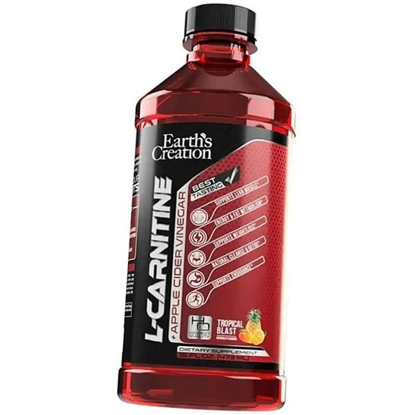 Карнитин и яблочный уксус Earth's CreationCarnitine plus Apple Cider Vinegar 473 мл Тропический (02604008)