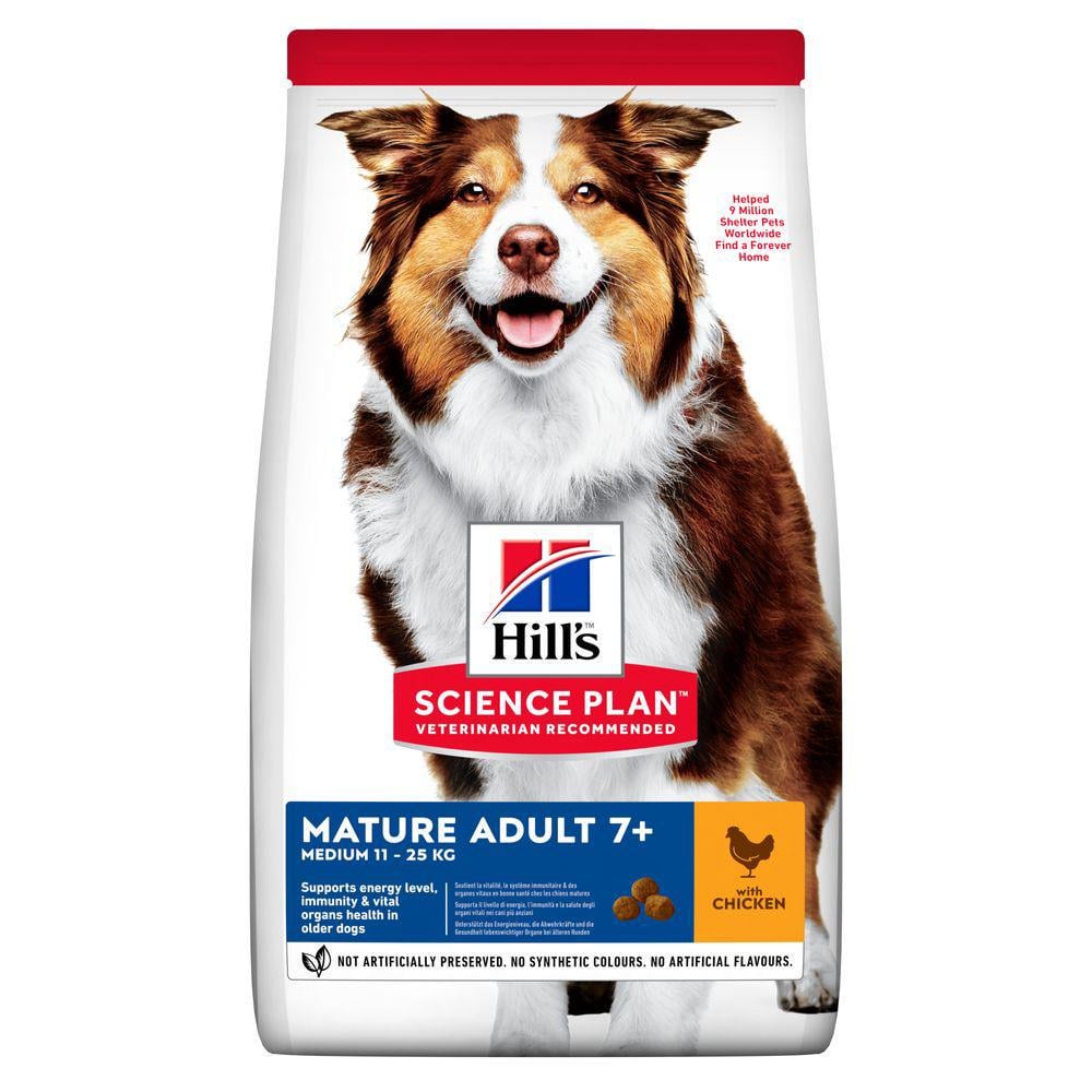 Корм для собак Hill’s SP Mature 7+ Medium Breed средних пород от 7 лет с курицей 14 кг