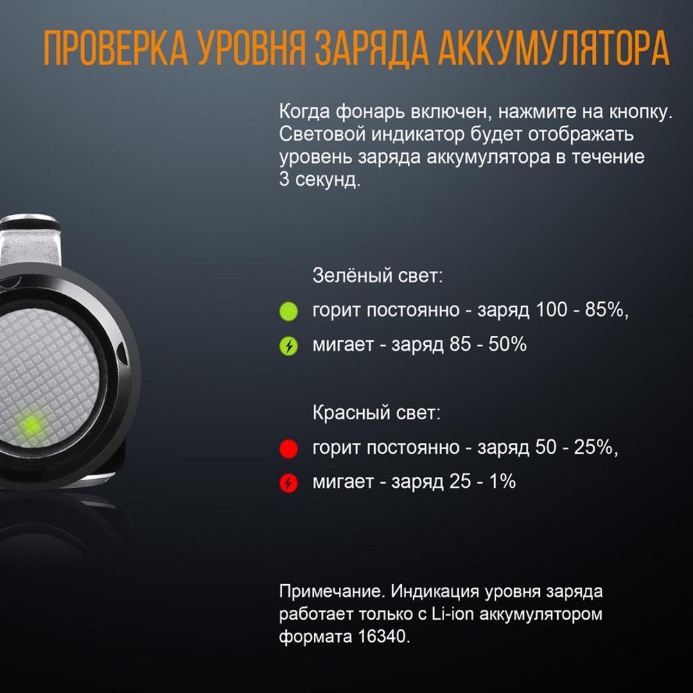 Фонарь ручной Fenix LD15R Cree XP-G3 (LD15R) - фото 6